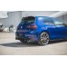 Диффузор заднего бампер на VW Golf VII R рестайл